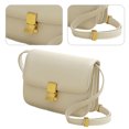 thumbnail image 2 of Bolso Mensajero para Mujer Con Cerradura Metal Versátil PU (L) Blanco, 2 of 6