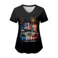 thumbnail image 5 of GEWSEY Womens Heart Printed Animals Nurse Uniforms 2026 Scrub Tops for Women, Short Sleeve V Neck Scrub Shirt with Pockets (Khaki, M), 5 of 8