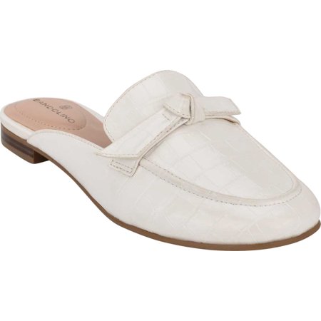 Size 11 M Women s Bandolino Dumia Mule White Croc Faux Leather .
