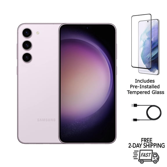 Samsung Galaxy S23 5G S911U (Fully Unlocked) 128GB Lavender with Screen Protector