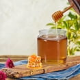 thumbnail image 2 of MARCHROSE Glass Honey Jar with Dipper Stick and Wood Lid, 17oz Honey Pot for Kitchen Storage, 2 of 6