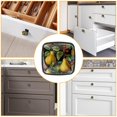 thumbnail image 6 of 4 Pcs Cabinet Handle Drawer Pulls Pear Knobs with Screws Square Furniture Office Cabinet Knob Decoration, 6 of 7