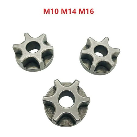 

Fule 3pcs M10 M14 M16 Sprockets Chain Saw Gear Angle Grinder Replacement Gear Bracket
