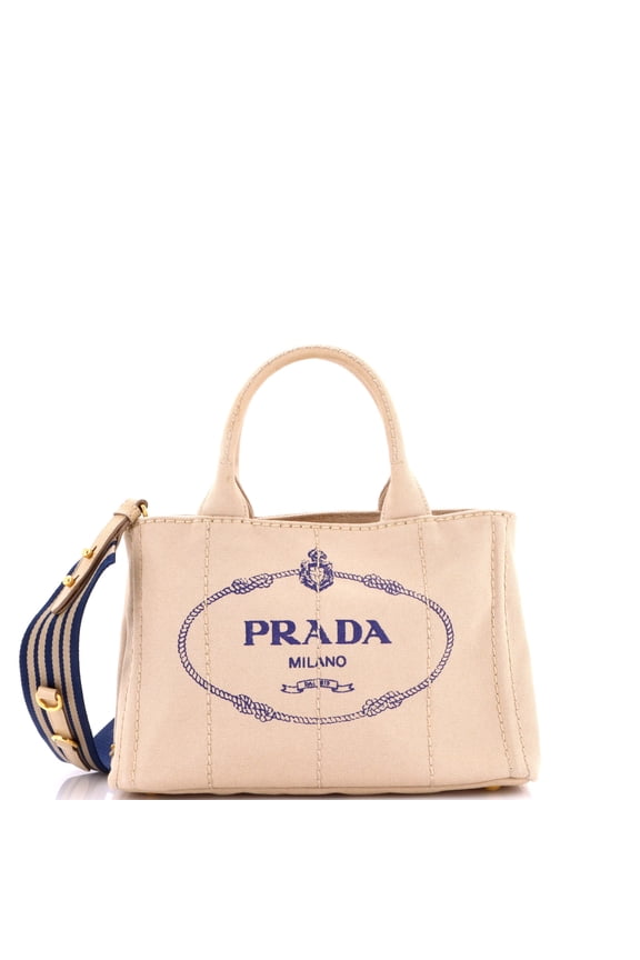 Pre-Owned Canapa Convertible Tote Canvas Mini By Rebag