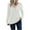 White, variant on Dagugfen Womens Long Sleeve Tops Ribbed V Neck T Shirts Button Trendy Comfy Casual Basic Knit Work Tops
