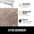 thumbnail image 6 of GORILLA GRIP Premium Bath Rug, Soft, Thick Bathroom Mat Rugs, Machine Washable, 30x20, Beige, 6 of 10