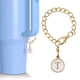 thumbnail image 2 of Colgantes circulares con iniciales para vasos, de acero inoxidable, para identificar vasos, regalos de San Valentín, 2 of 2