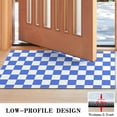 thumbnail image 3 of Blue and White Checkered Pattern Door Rugs,Washable Non Slip Door Mats Indoor,Decorative Door Mats,Entry Mat Indoor for Entrance,Bedroom,Kitchen,Bathroom,17"x30", 3 of 6