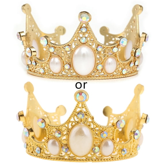 JUNTEX Newborn Girls Boys Photography Gold Crown Props Little Baby Photo Foto Shooting