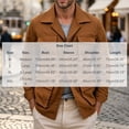 thumbnail image 6 of FRSASU Men's Lightweight Outdoor Hiking Cargo Jackets Stand Collar Outwear Button Down Motorcycle Coat with Multiple Pockets Coffee, 6 of 7
