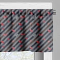 thumbnail image 5 of Ambesonne Geometric Valance & Curtain, Stripy and Hipster, 55"x30", Multicolor, 5 of 6