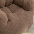 thumbnail image 4 of Homy Casa Sherpa Bean Bag Chair for Adults, Cozy Reading Corner Chair for Apartment Spaces, Coffee Gray, 4 of 9