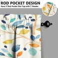 thumbnail image 3 of Colorful Small Leaves Kitchen Curtains and Valances Set-3 Piece Kitchen Curtains Sets with Valance for Windows Rod Pocket Machine Washable Kitchen Decor(54"x18"+2x27.5"x24"), 3 of 6