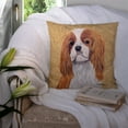 thumbnail image 3 of Carolines Treasures SC9118PW1414 Cavalier Spaniel Wipe your Paws Fabric Decorative Pillow, 14Hx14W, multicolor, 3 of 4