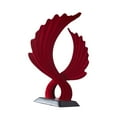 thumbnail image 4 of Estatua de ala, figura de escritorio, centro de mesa, decoración de arte abstracto, figura de resina, adorno para escritorio, oficina, estantería, 4 of 9