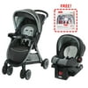 Graco FastAction Fold Click Connect Travel System, Bennett with FREE! American Red Cross Deluxe Baby Health and Grooming Kit