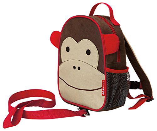 Skip Hop Zoo Safety Harness Mini boy girl Kids Children Backpack Brown Monkey 