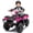 Pink, variant on KEEPSUN 24V Kids ATV, Ride on Toys for Toddlers, 4 Wheeler Electric Quad with Music, Spring Suspension, LED Lights, 2 Storage Racks, Ride On Car Gift for Boys Girls Ages 2-4 - Black