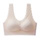 thumbnail image 1 of Sujetador deportivo sin costuras con copas fijas de látex de talla grande para mujer, ropa interior de encaje con burbujas vivas, chaleco de belleza inalámbrico fruncido, 1 of 1