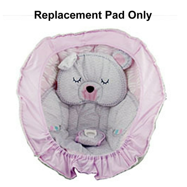 Replacement Pad for Fisher Price Swing Fisher Price Snugabear Sweetie Cradle n Swing FLG89 Includes Pink Teddy Bear Replacement Cover