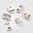 thumbnail image 4 of 25Pairs PLATED BUTTERFLY EAR Findings Backs Ear Stopper, 4 of 6
