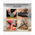 thumbnail image 3 of 7 Piezas Juego De Cuchillos Profesionale Acero Inoxidable Color Negro, 3 of 4
