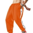 thumbnail image 2 of Adult Men Tear Away Joggers Pants Basketball Pant Split Snap Button Gym Jogging Pants Trousers, 2 of 8