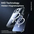 thumbnail image 4 of Funda fina y magnética para iPhone 15, 14, 13, 12, 11 Pro Max, 14 Plus, transparente, con carga inalámbrica Magsafe, 4 of 5