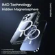 thumbnail image 4 of Funda fina y magnética para iPhone 15, 14, 13, 12, 11 Pro Max, 14 Plus, transparente, con carga inalámbrica Magsafe, 4 of 5