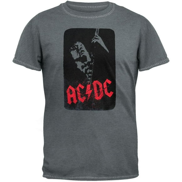ACDC - T-Shirt Gris Chiné Angus Solo