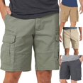 thumbnail image 3 of Cargo Shorts Multi Pockets Thin Men Solid Color All Match Short Pants, 3 of 5