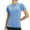 Blue, variant on Workout Womens Tops Women's Outdoor Yoga T Shirt in Summer Sweat Slowing and Quick Drying Solid Color Sportswear Casual Drying Fitness Training Short Sleeves Shirts for Women Pink L