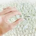 thumbnail image 3 of Galashield Glass Flat Clear Marbles Glass Pebbles Gems for Vase Fillers Stones Rocks 5 lbs Bag / 500-600 Stones, 3 of 9