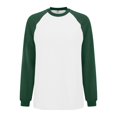 thumbnail image 5 of Holzkary Sweatshirts for Women Hoodies Round Neck Long Sleeved T Shirt Loose Cotton Color Blocked Top Graphic Printed Pullover Top Comfy Fall Winter Outfits Clothes 2025 Fashion Blackish Green L, 5 of 8