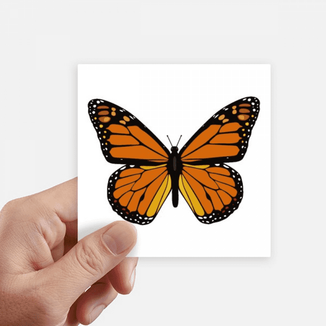 Specimen in Orange Sticker Square Waterproof Stickers Wallpaper Car Decal
