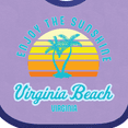 thumbnail image 4 of Inktastic Summer Enjoy the Sunshine Virginia Beach Virginia in Blue Boys or Girls Baby Bib, 4 of 4