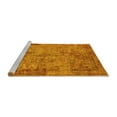thumbnail image 2 of Ahgly Company Machine Washable Indoor Round Oriental Yellow Industrial Area Rugs, 5' Round, 2 of 4