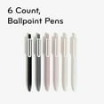thumbnail image 4 of U Brands Laguna Ballpoint Pens, 6 Count, Foil Dots ,  Bold (1.0mm) Point, Black Ink, 4 of 8