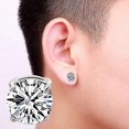 thumbnail image 3 of Pendientes Yashi de 4 Piezas con Diseño de Aleación Sin Perforaciones con Imán y Diamantes de Imitación, 3 of 5