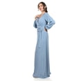 thumbnail image 2 of Vestido elegante de manga larga Roman Fashion / Juvenil, 2009 (Azul claro) azul M, 2 of 4