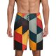 thumbnail image 1 of Fotbe Geometric Cube Pattern Art Pantalones Cortos de Pijama para Hombre, Ropa de Dormir, Pantalones de Pijama Cortos para Hombre-XX-Large, 1 of 6