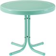 thumbnail image 6 of Crosley Furniture Griffith Retro Metal Outdoor Chair (Aqua) and Side Table (Aqua) Bundle, 6 of 21