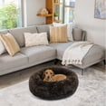 thumbnail image 6 of Best Friends by Sheri The Original Calming Donut Dog Bed – Washable Plush Pet Bed for Cats & Small Dogs up to 25 lbs, Shag Faux Fur, Dark Chocolate, Small (23" x 23"), 6 of 7