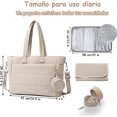 thumbnail image 2 of Mochila Multifuncional Bolsa Plegable Gran Capacidad con Cambiador Portátil Impermeable y Estuche, Tipo Tote de Viaje, 2 of 4