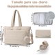 thumbnail image 2 of Mochila Multifuncional Bolsa Plegable Gran Capacidad con Cambiador Portátil Impermeable y Estuche, Tipo Tote de Viaje, 2 of 4