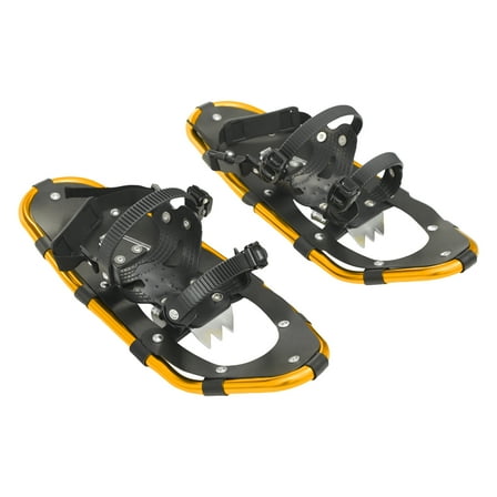 Snowshoes for Skiing with Adjustable Trekking Poles, Lightweight Aluminum, Anti-Slip Claws, Ideal for Beginners & Experienced Skiers