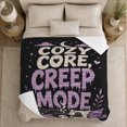 thumbnail image 4 of Core Creep Mode autumn celebration Quote, Warm Flannel Blanket for Living Room and Reading Nook with Detailed Artwork, Festive autumn celebration Scene, Art Lovers autumn celebration Gift, 4 of 7