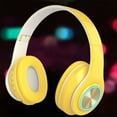 thumbnail image 5 of Hwkond Gaming Headphones Wireless Headset Foldable Headset LED Lights Glowing Headphones Earphone Pluggable Card Universal Up to 25% Off, 5 of 5