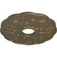 thumbnail image 3 of Ekena Millwork 17 7/8"OD x 3 7/8"ID x 1"P Terrones Butterfly Ceiling Medallion (Fits Canopies up to 3 7/8"), Hand-Painted Warm Silver, 3 of 6
