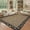Black Brown Flax, variant on Entryway Rug 2x6 Modern Bordered Runner Rug Washable Kitchen Runners for Hallway Non-Slip Low-Pile Soft Carpet Floral Print Bathroom Mat for Bedroom Laundry Room, Yellow